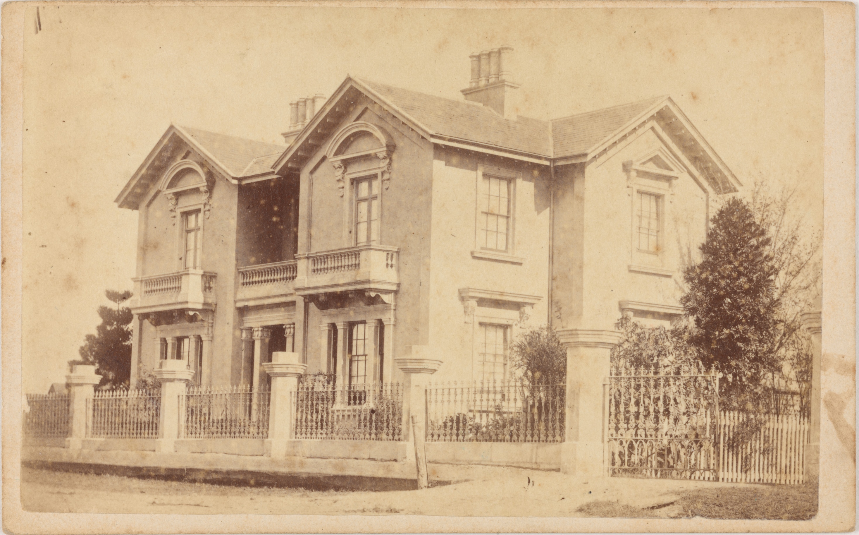 Sans Souci, Regent Street, West Maitland, residence of Henry Septimus Badgery, ca.1874 / A. Curtis, Photographer and Artist