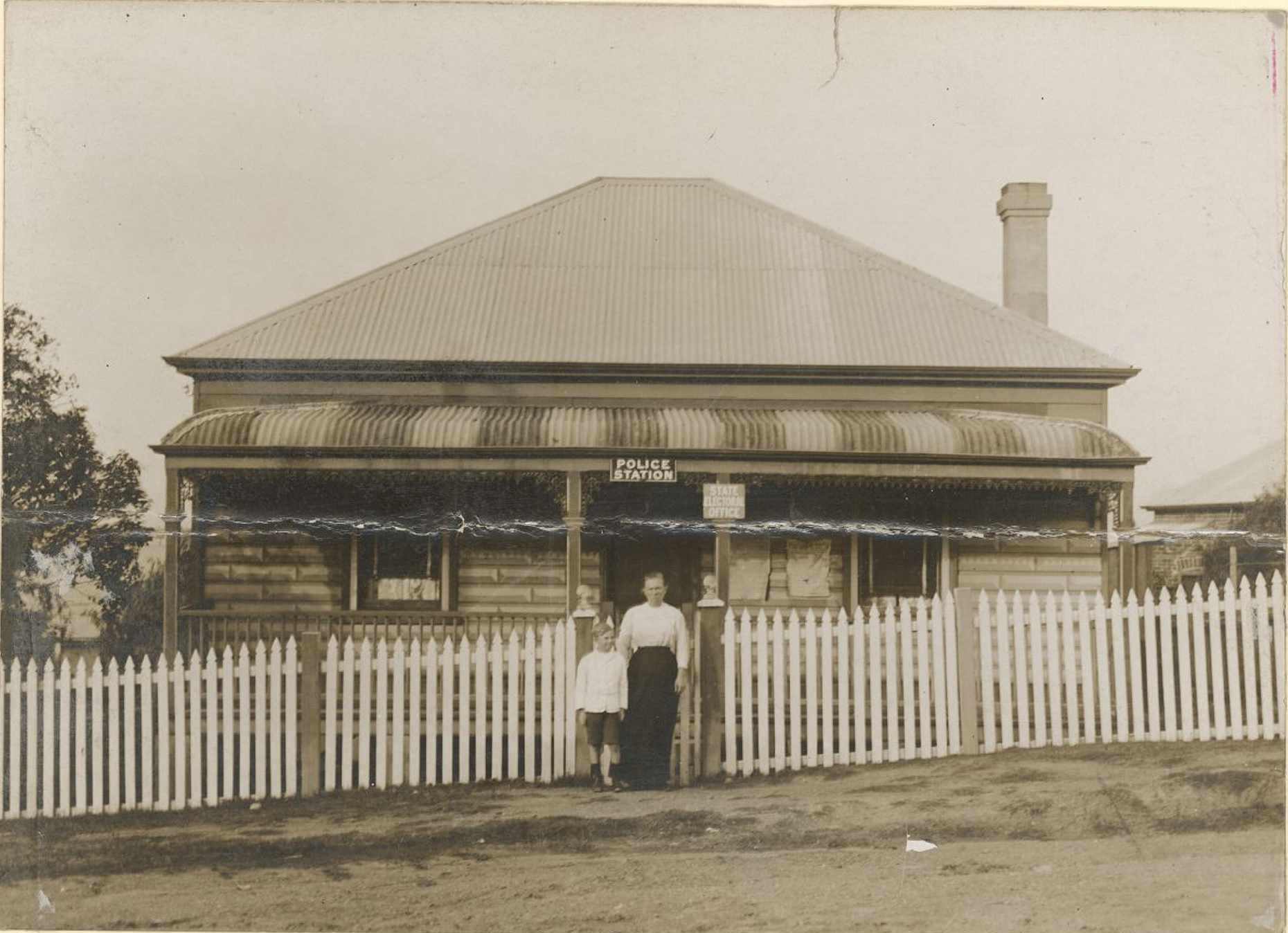New Lambton Police Station, Regent Street, New Lambton, New South Wales, February 1915 / photographer unknown