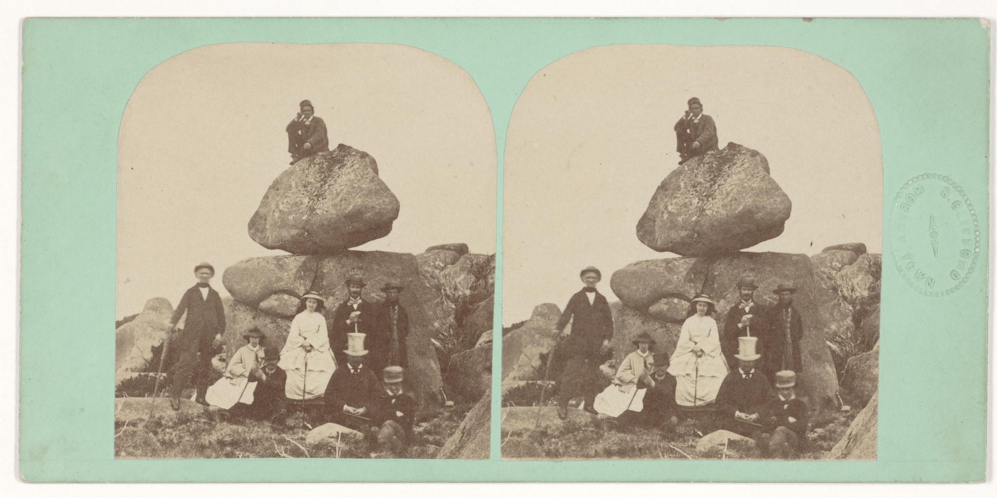 Samuel Clifford, The Rocking Stone / Summit of Mount Wellington / Tasmania / Samuel Clifford.